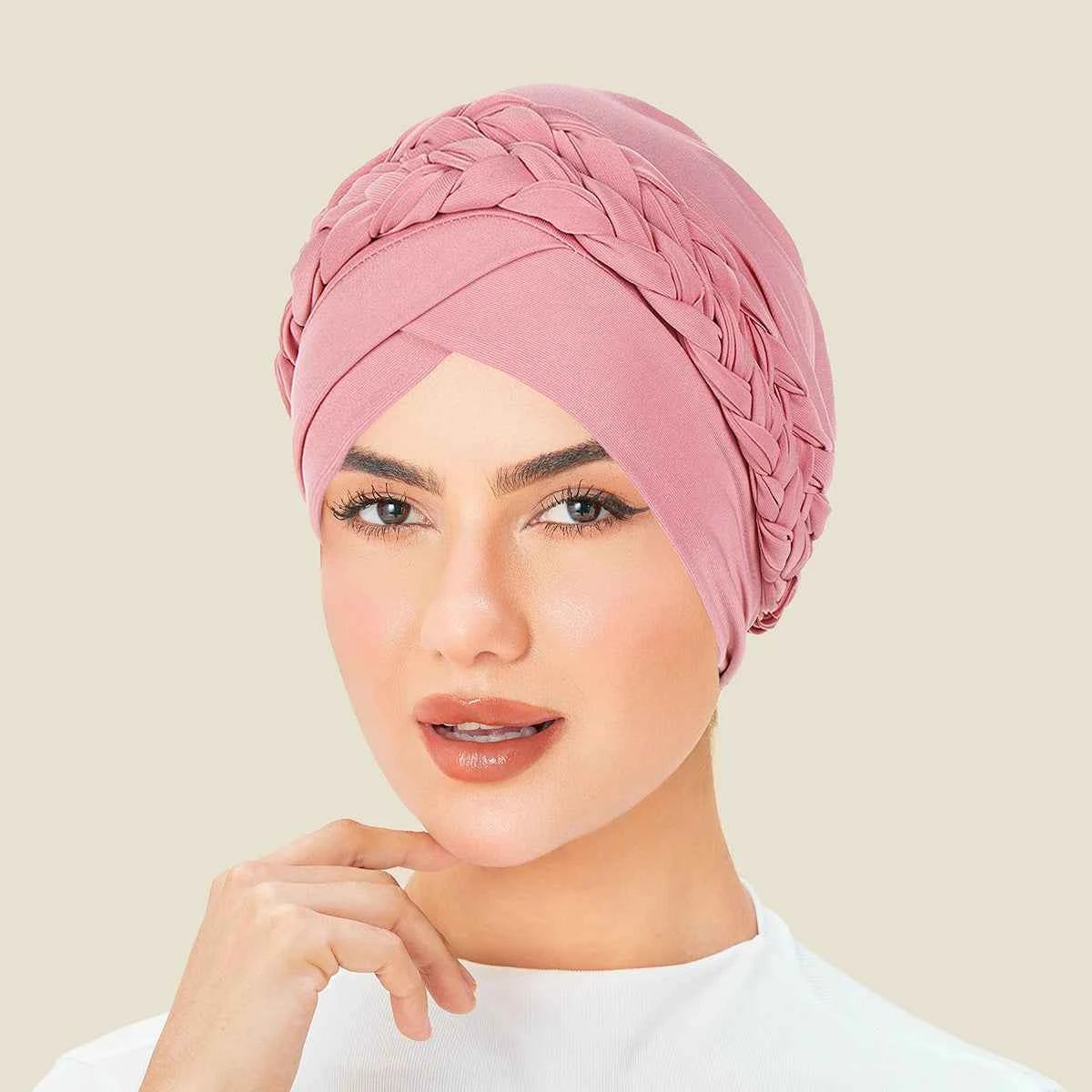 New Head Scarf for Muslim Women Solid Color Turban Bonnet Hijab Caps Inner Hijabs Femme Musulman Arab Wrap Turbantes