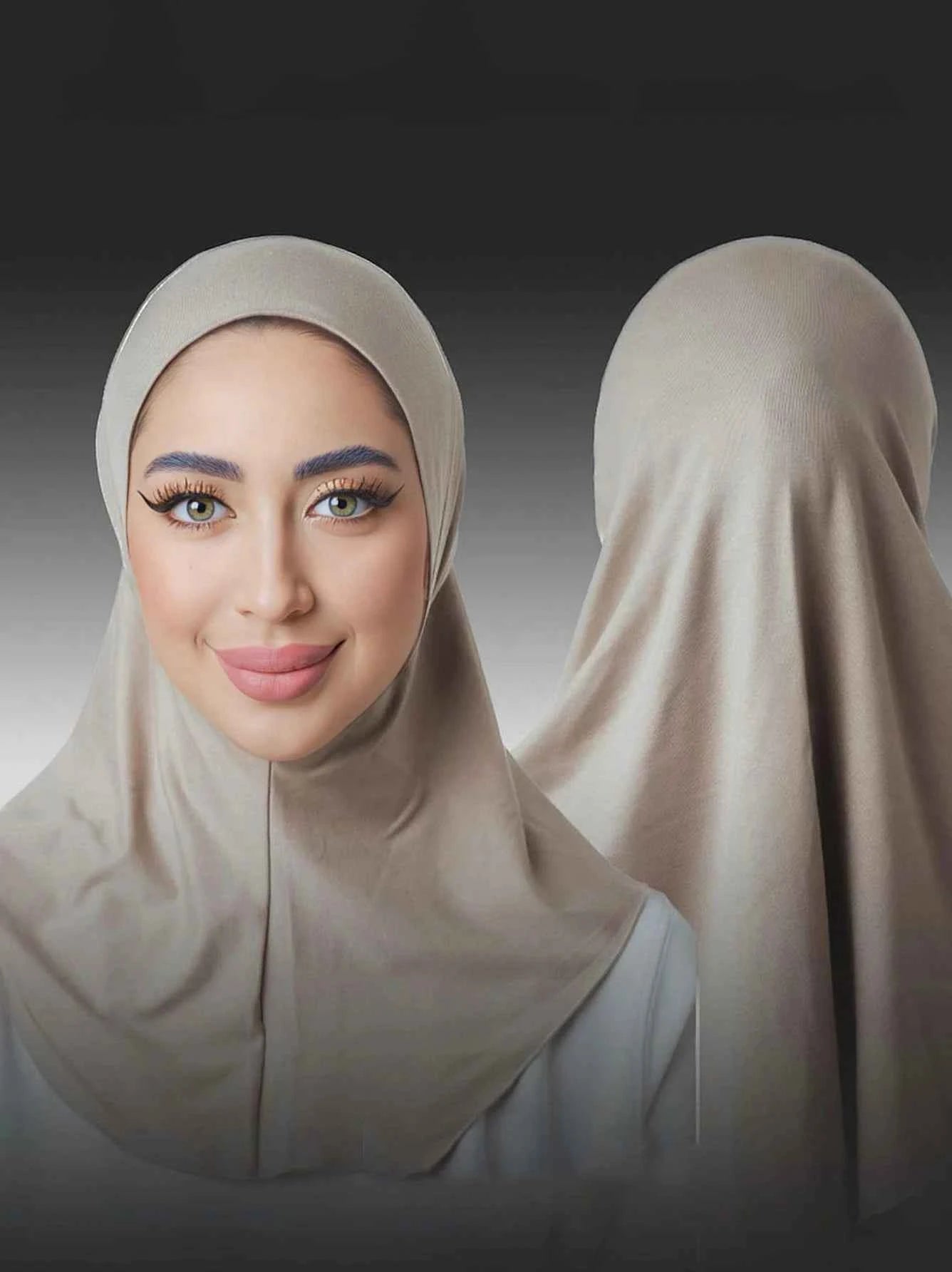 Islamic Full Cover Underscarf Stretch Turban Cap Hijab Bonnet Ready to Wear Snap Fastener Instant Hijab for Muslim Women