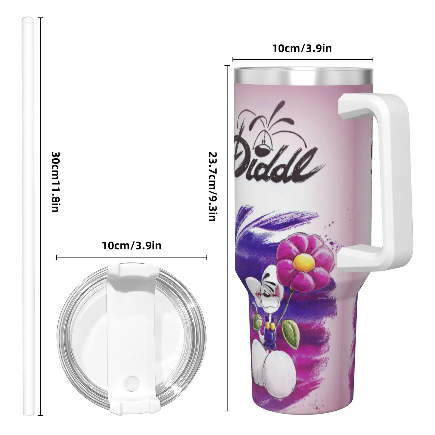 Diddl Stainless Steel Tumbler – Leakproof Insulated Hot & Cold Travel Cup