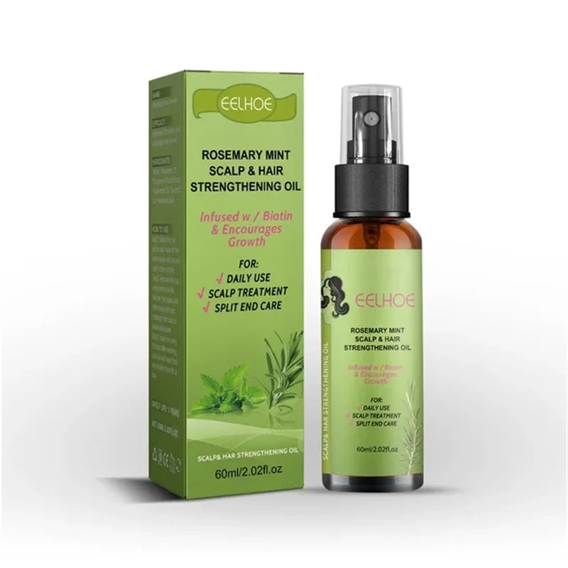 Rosemary Essential Oil Kit Mint Split Ends Dry Spray Nourishing Treatment Hair Mask Strengthening Moisturizing Shampoo Women Men - NamafadStore