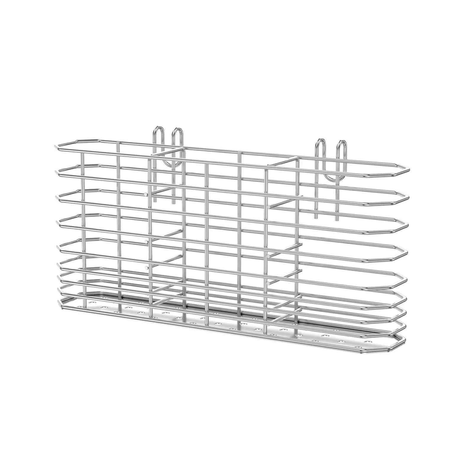Stainless Steel Utensil Storage Rack Kitchen Chopstick Hanging Holder Cutlery Scoop Storage Basket Sink Countertop Organizers