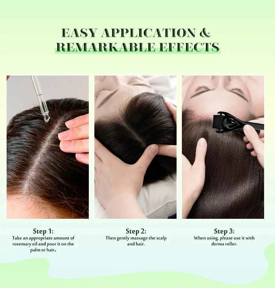 Rosemary Mint oil Scalp Hair Strengthening Hair Growth Essential Nourishing Treatment For Split Ends Dry Organics Hair Care Oil