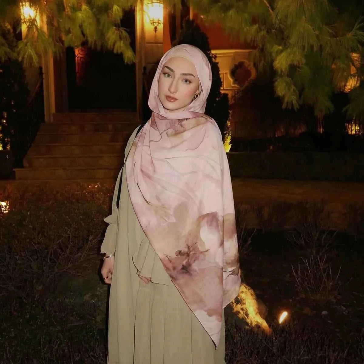 New Design Printed Hijabs Premium Watercolor Women Headscarf Soft Scarf Shawl Suitable For Daily Abaya Accessories Women Veil