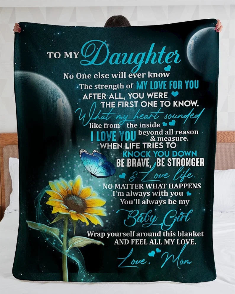 Personalized To My Son Blanket – I’ll Always Be With You, Love From Mom