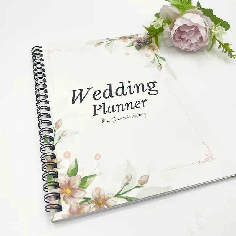 Wedding Planner Hardcover Planning Bridal Book Organizer Notebook Notepad Diary Engagement Calendar Book Diary Love Witness Gift