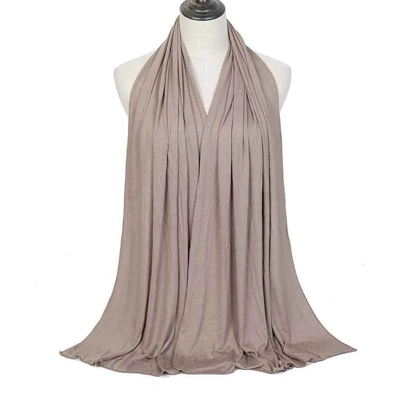 Premium Modal Cotton Jersey Hijab Scarf Muslim Long Shawl Women Plain Soft Turban Tie Head Wraps Africa Female Headband 170x60cm