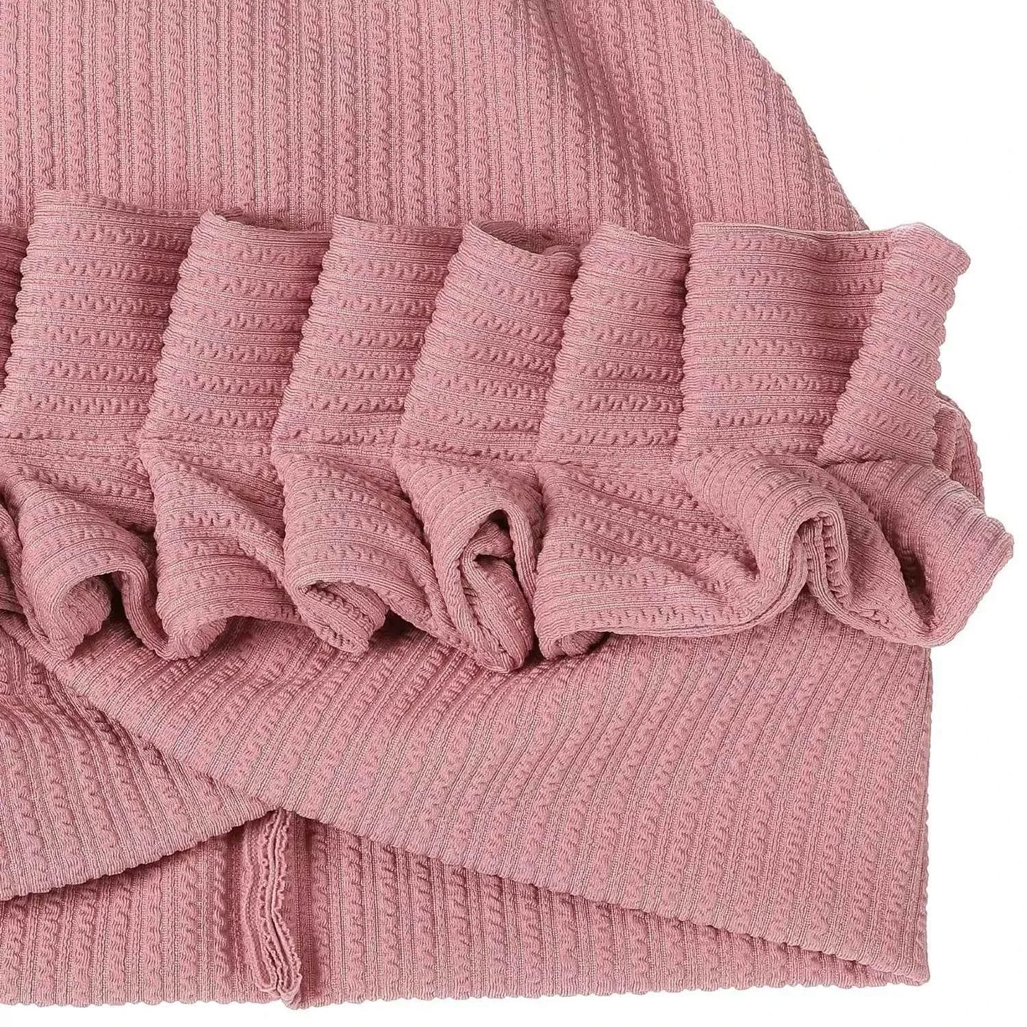 Indian Forehead Cross Turban Hat Women Chemo Cap Muslim Hijab Bonnet Ruffle Headscarf Beanies Bandanas Headband Turbante Mujer
