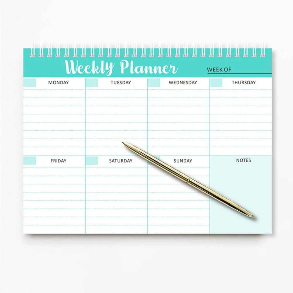 Wide To Do Planner Weekly Planning Notepad A5 Notebook Planner Schedules Weekly Meal Planner Pad Stationery Undated