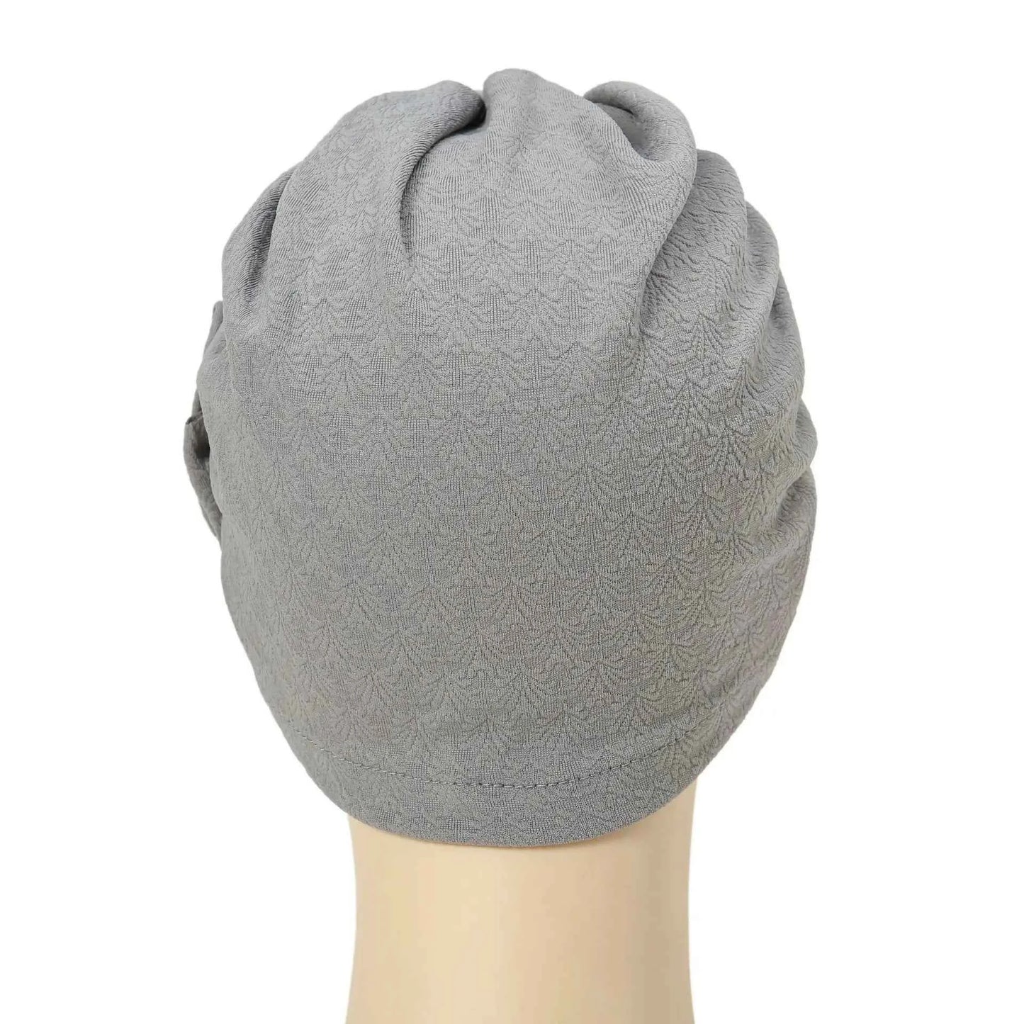 Solid Color Flowers Muslim Hijab Caps Beading Women Wrap Head Ramadan Ladies Fashion Headwear Turban Bonnet