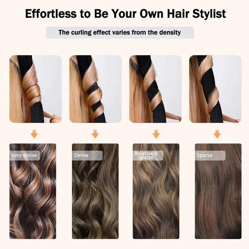 Upgraded Heatless Hair Curling Headband Scarf Soft Sleeping Bonnet for Long Lasting Soft Fluffy Lazy Curls Styling Accessories