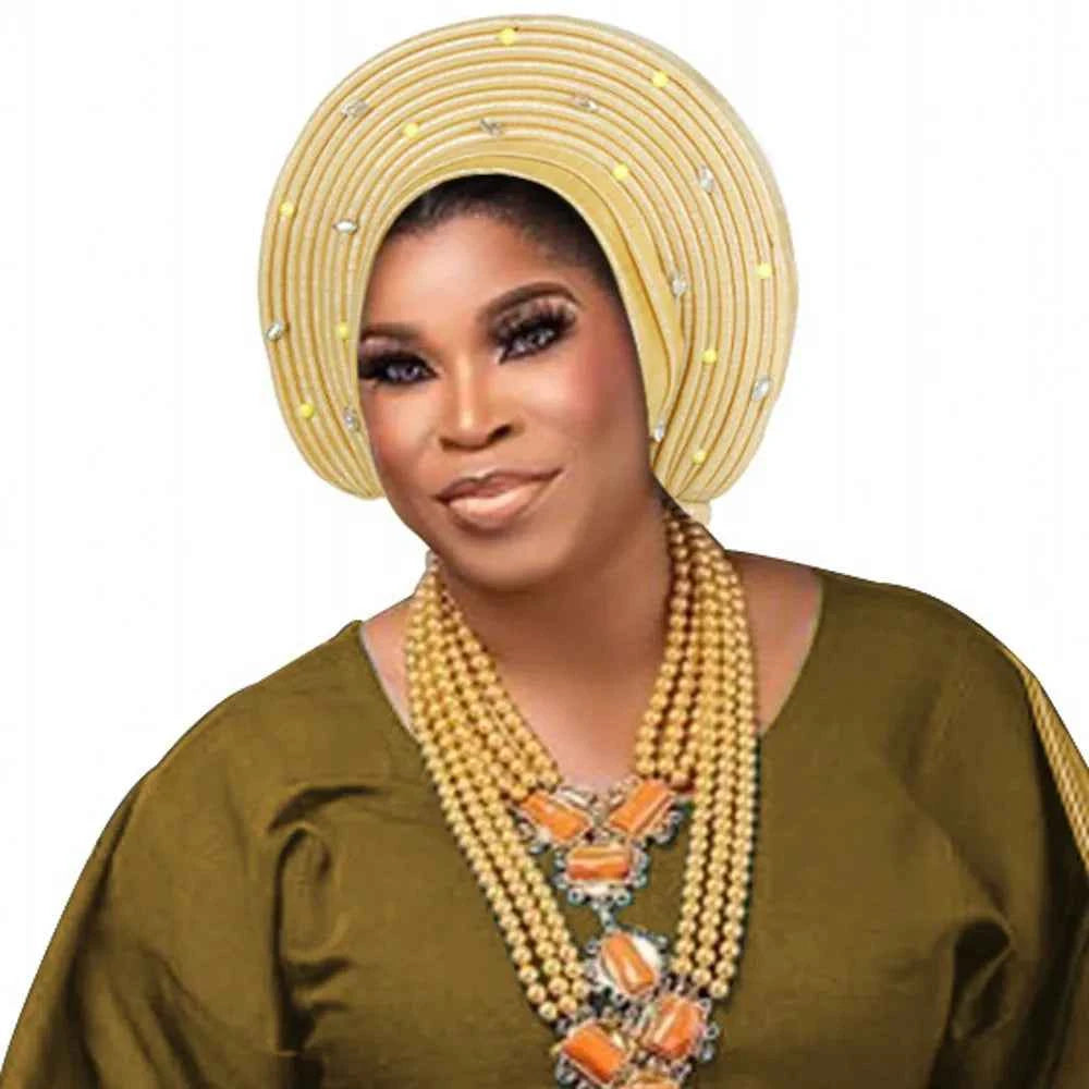Fashion African Muslim Turban Cap Women's Autogele Headtie Lady Head Wraps Nigeria Wedding Headgear Turbante Mujer 2025