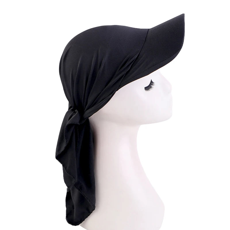 New Instant Hijabs Hijab Cap for Women Bonnet Voile Muslim Sun Hats Scarf Wrap Baseball Caps Bandana Hijab Bonnet Turban - NamafadStore