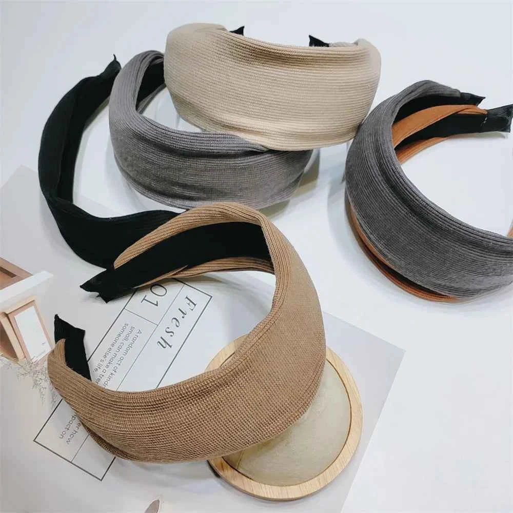 Wide Women Hairband Solid Lace Turban Solid Elastic Hair Bands Hair Accessories Headband for Women Girls Headdress Dropship Gift