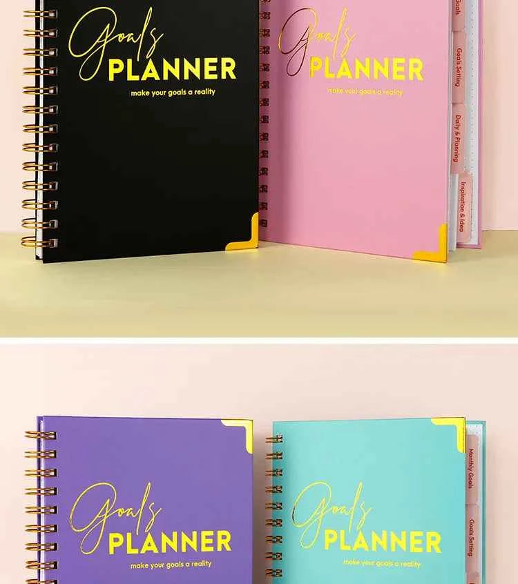 Trend Hot Simple 2026 Schedule This Planner Notebook Coil This English Version of The Weekly Plan This Goal Plan