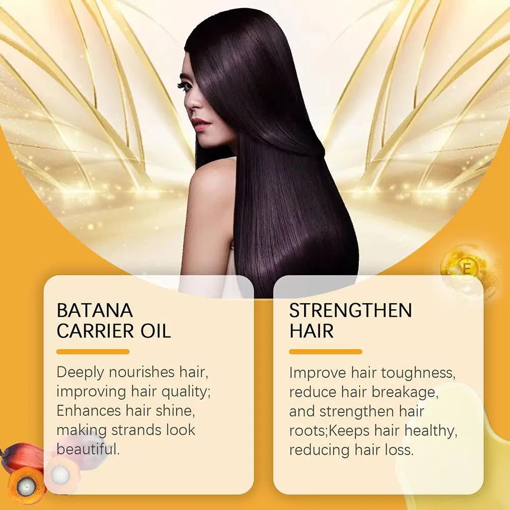 Batana Oil for Hair Growth Deep Nourishing Hydrating Hair Repair Treatment Moisturizing Scalp Care Softening Essence Haircare - NamafadStore