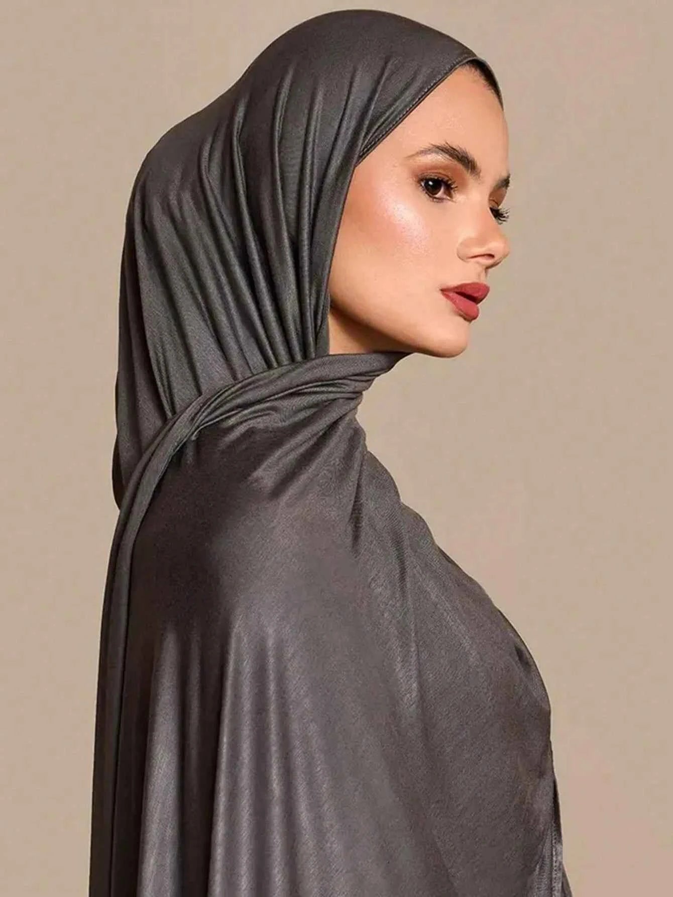 Premium Modal Cotton Jersey Hijab Scarf Muslim Long Shawl Women Plain Soft Turban Tie Head Wraps Africa Female Headband 170x60cm