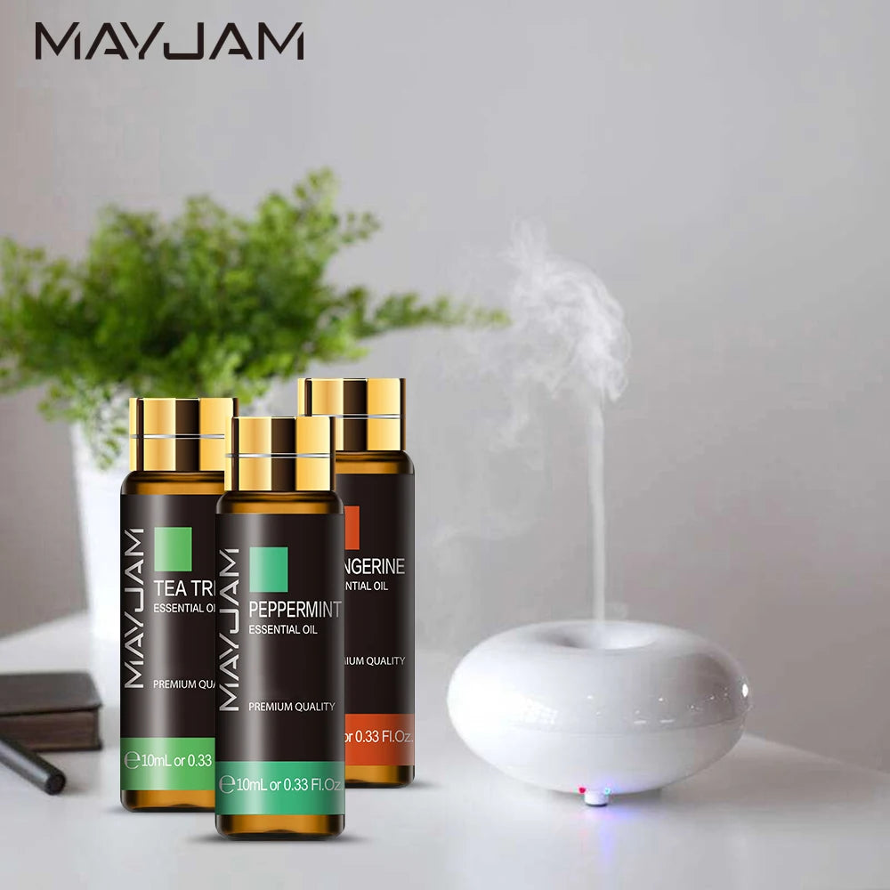 MAYJAM 10ml Pure Essential Oil Lavender Eucalyptus Vanilla Sandalwood Jasmine Bergamot Lemongrass Cinnamon Grapefruit 1pc - NamafadStore