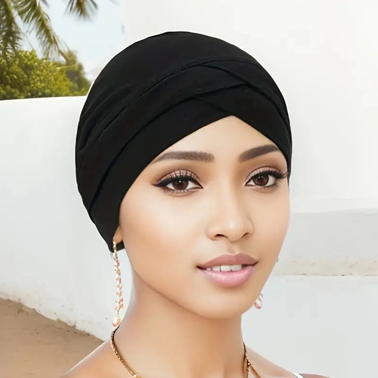 Women's Fashion Turbans New Two Layer Brim Cap Comfortable and Versatile Outdoor Leisure Sports Headband Hat - NamafadStore