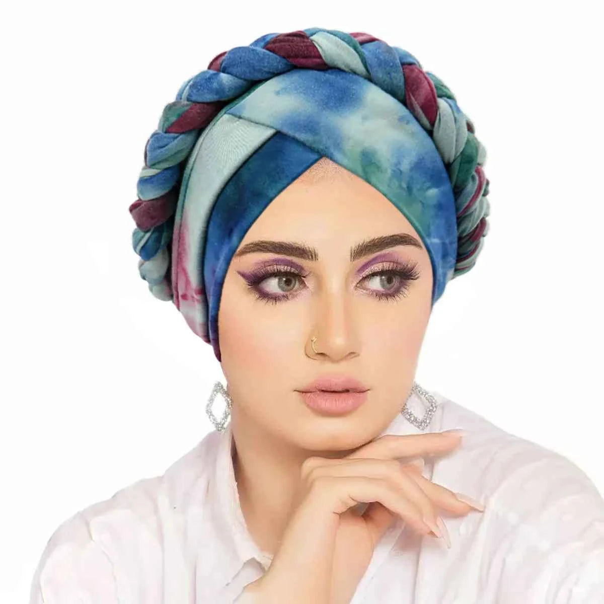 2026 New Head Scarf for Muslim Women Print Braid Turban Bonnet Hijab Caps Inner Hijabs Femme Musulman Arab Wrap Turbantes