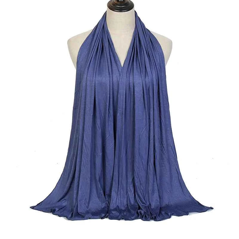 Premium Modal Cotton Jersey Hijab Scarf Muslim Long Shawl Women Plain Soft Turban Tie Head Wraps Africa Female Headband 170x60cm