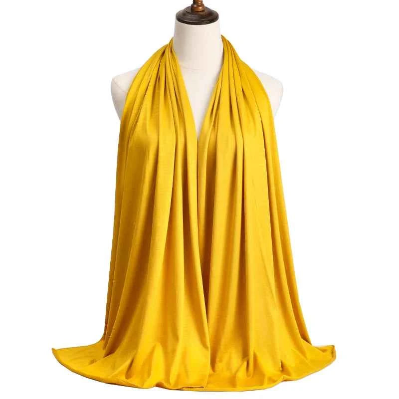 Modal Cotton Jersey Hijab Scarf Long Muslim Shawl Plain Soft Turban Tie Head Wraps For Women Africa Headband 170x60cm