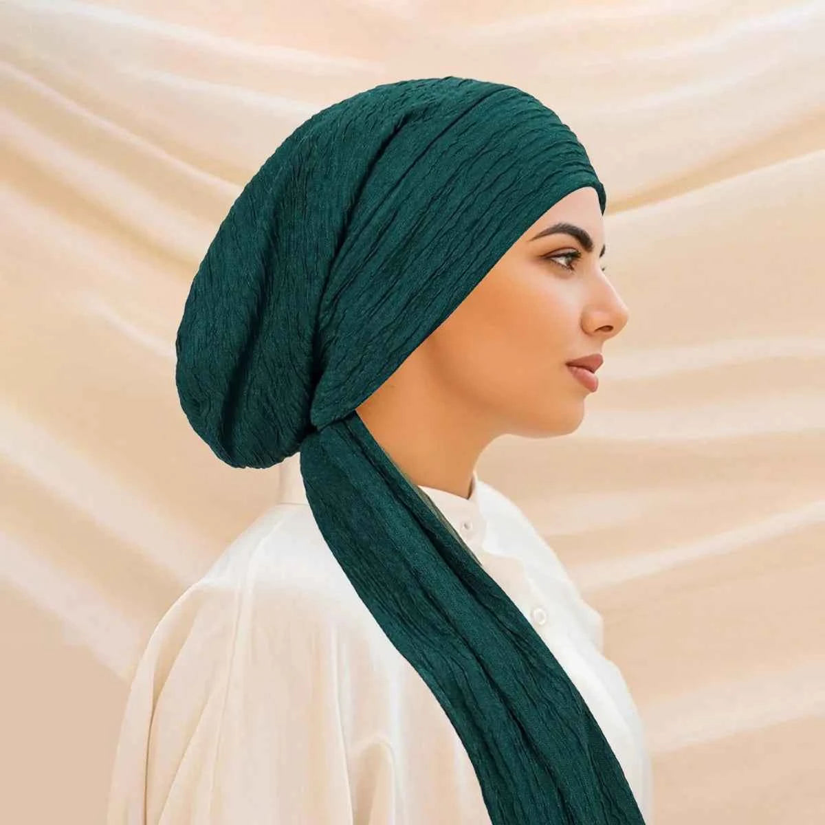 Luxury Spring knot Turban Hat for Women Beanie Chemo Cap Muslim Headscarf Wraps Elegant Women Hair Cover Cap Bandana Headwear