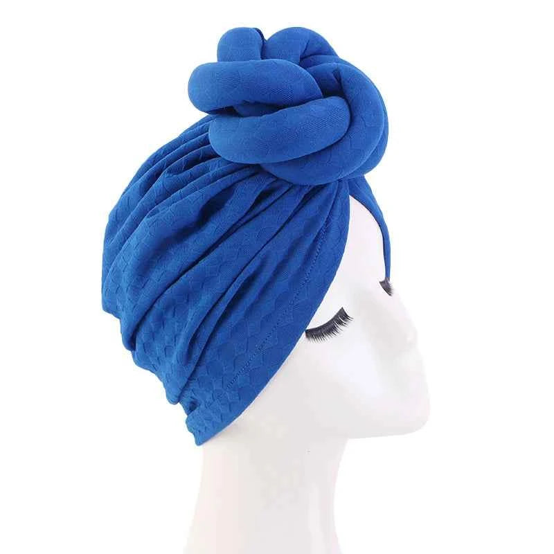 New Women Large 3D Flower Turban Hat Soft HeadScarf Beanie Wedding Party Headwear Turbante Mujer Bandanas Headcover Chemo Cap