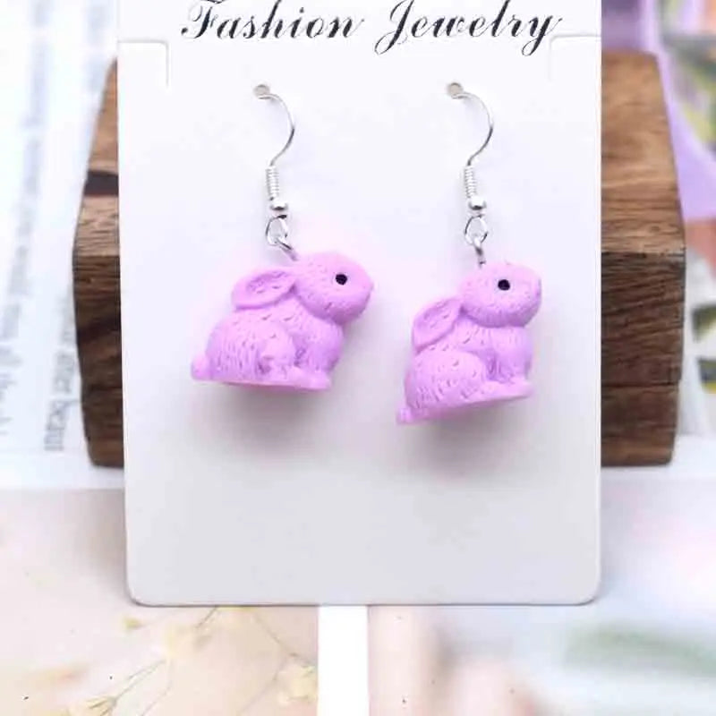 Earring For Women Resin Handmade Cartoons Animals Fruits Vegetables Kawaii Drop Earrings Funny Gifts