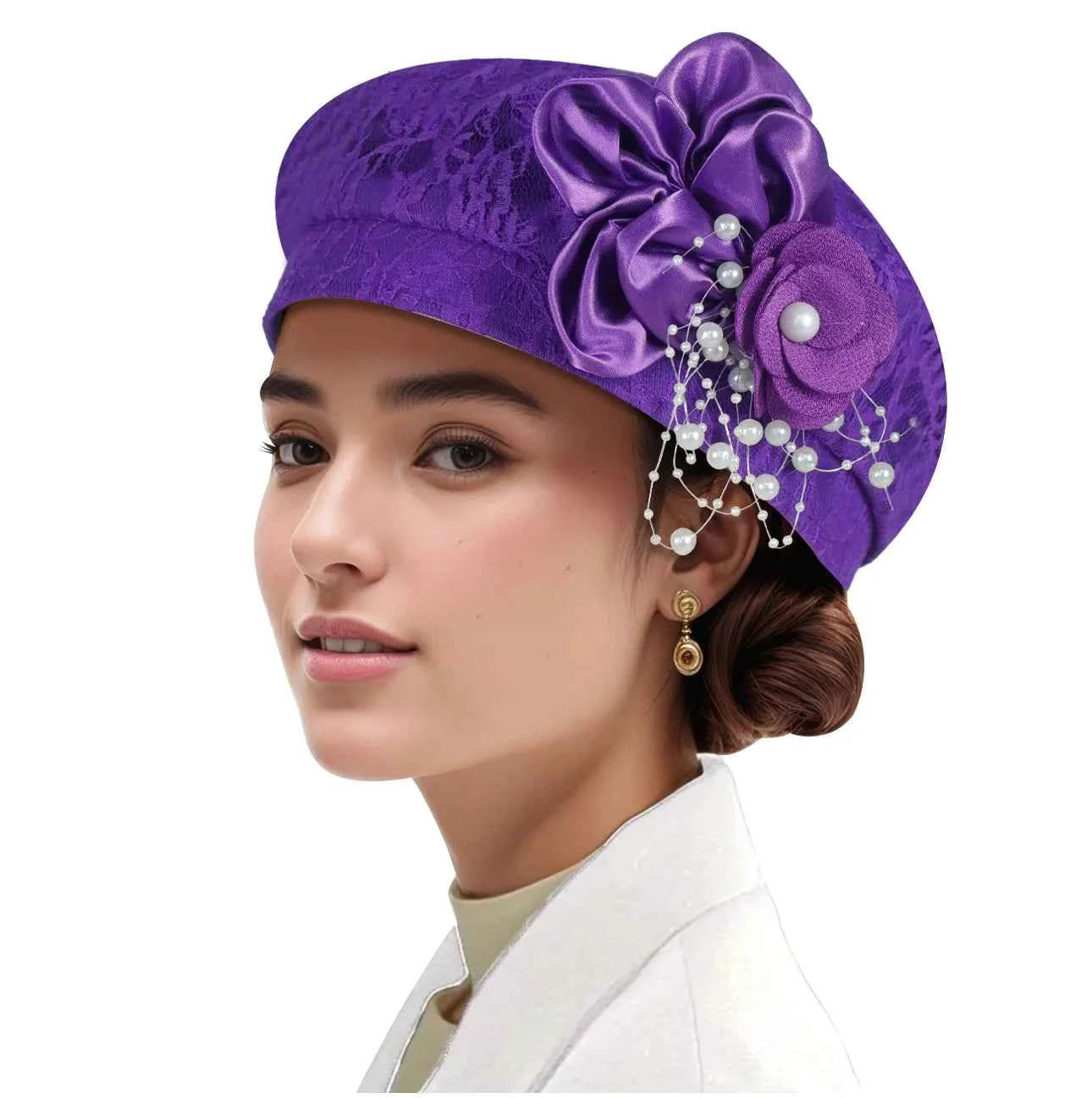African Headtie Turban Hat – Summer & Autumn Women’s Soft Beret Head Wrap