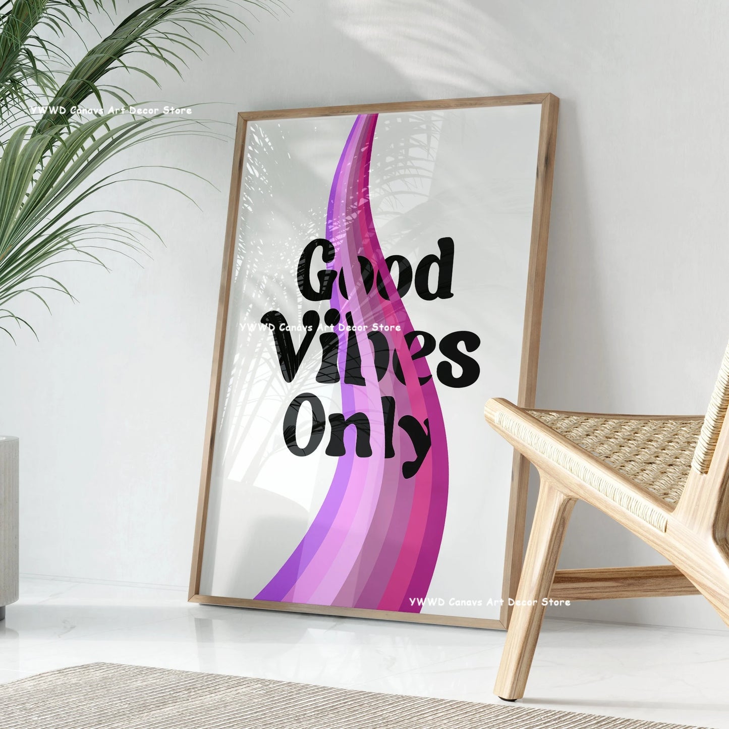 Yes, Girls, You Can Be Sure That Canvas Posters Take Care Groovy Typography Pink Aesthetics Wall Art Printing Modern Home Decor