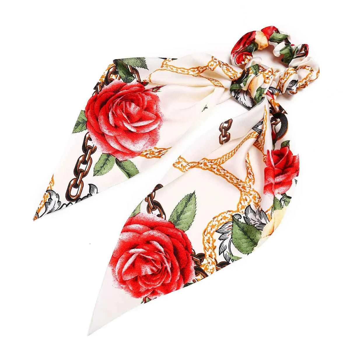 Fashion Dots Scrunchies Long Hair Rope Korean Hair Ties for Women Ponytail Scarf Sweet Elastic Hair Band Hair Accessories