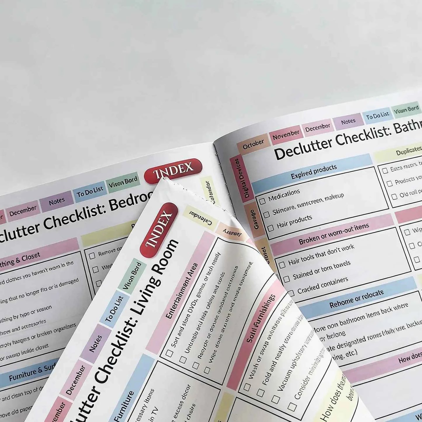 2026 Declutter Planner Workbook Coloring Schedule Organizer Goal Planner Monthy Planner For Daily Task Management Notebook