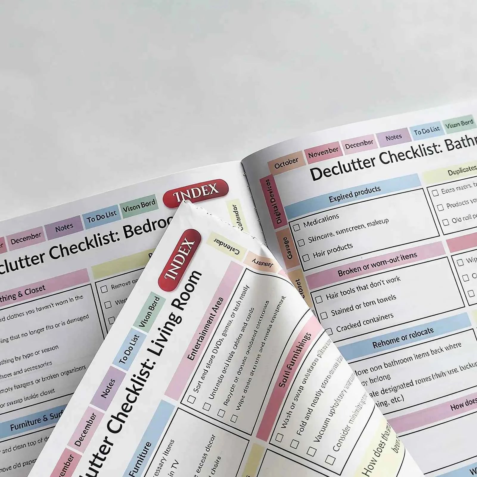 2026 Declutter Planner Workbook Coloring Schedule Organizer Goal Planner Monthy Planner For Daily Task Management Notebook