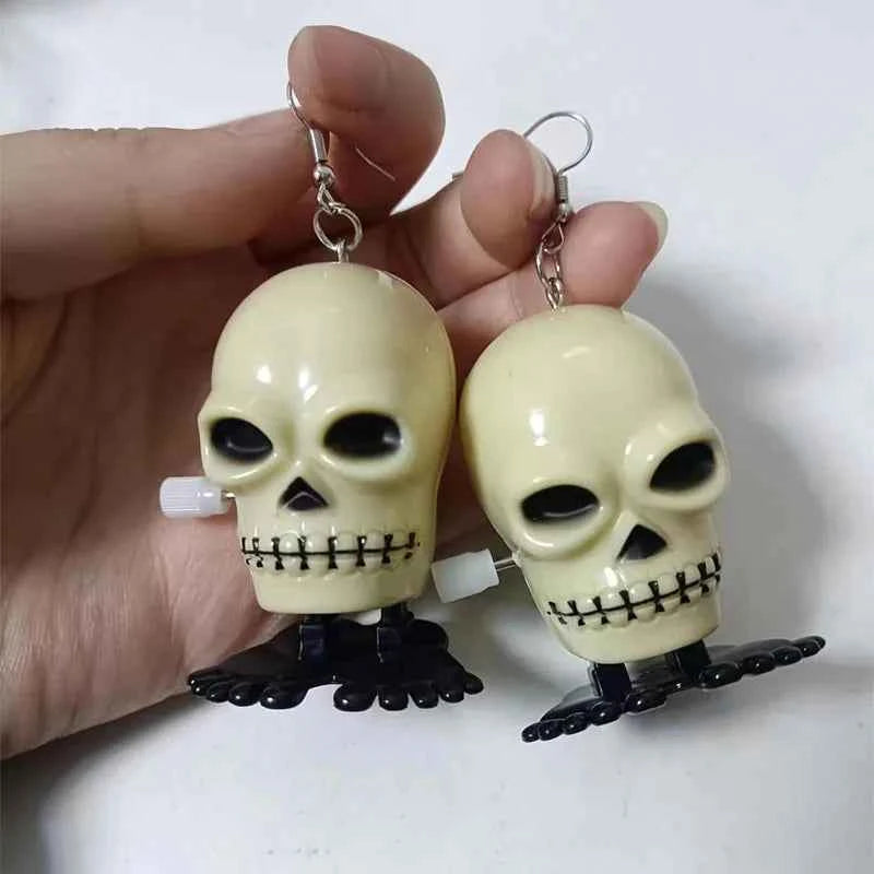Wind-up Teeth Earrings women 2022 trending Quirky Earrings Handmade Edgy Toy Kidcore Fun Dangle y2k