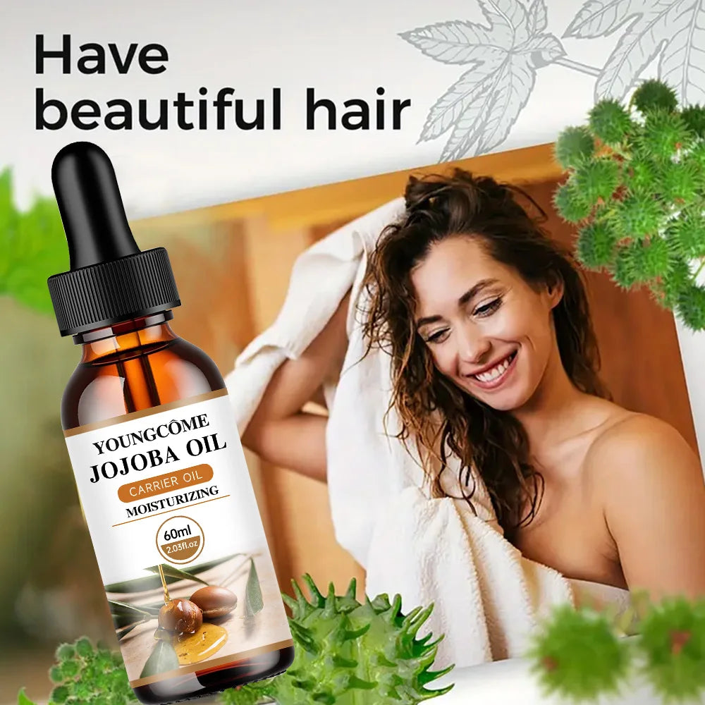 Natural Organic Jojoba Oil Anti Aging Firming Skin Face Moisturizing Relaxing Massage Oil Hair Repair Skin Care Body Oil NEW - NamafadStore