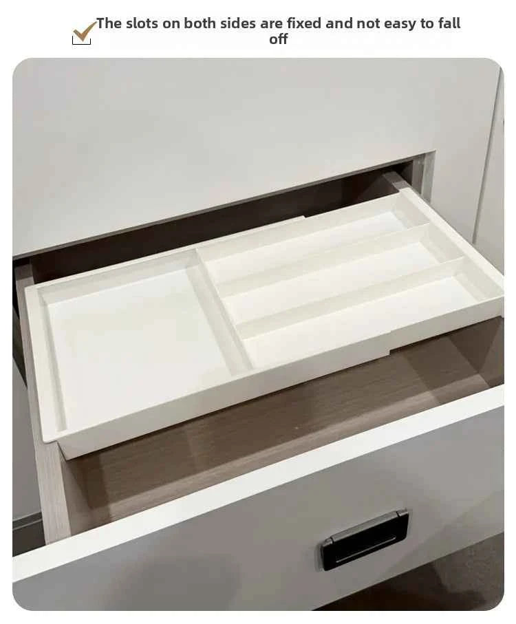 Silverware Drawer Organizer Expandable Cutlery Organizer Utensil Tray for Kitchen Adjustable Flatware Tray Cutlery Holder