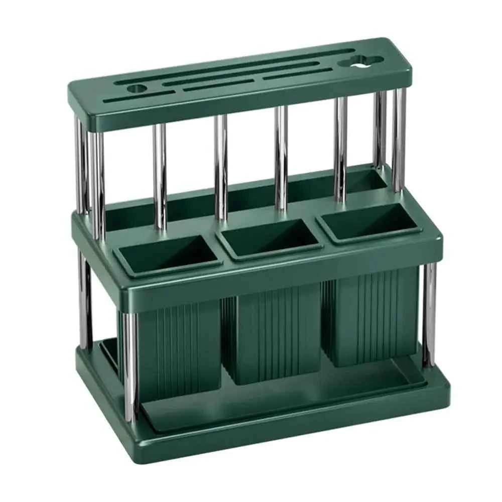 Durable Space Saving Kitchen Rack Stainless Steel Cutlery Chopstick Drainer Holder Large Capacity Cutlery Drying Rack