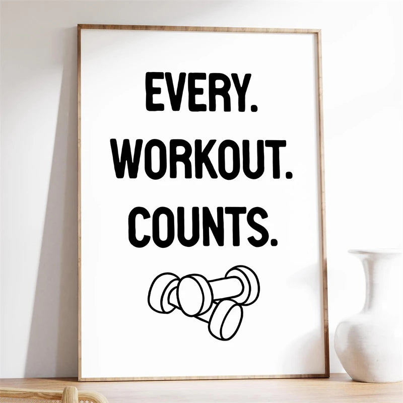 Exercise Is Medicine Poster Trendy Quote Prints Canvas Painting Motivational and Inspirational Wall Art Picture for Home Decor