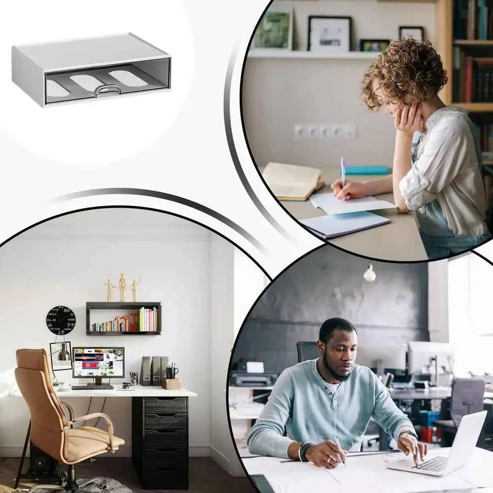 Stationary Organizer For Desk Stationery Holder Desk Makeup Organizer Storage Box Stationery Accessories Pen Organizer