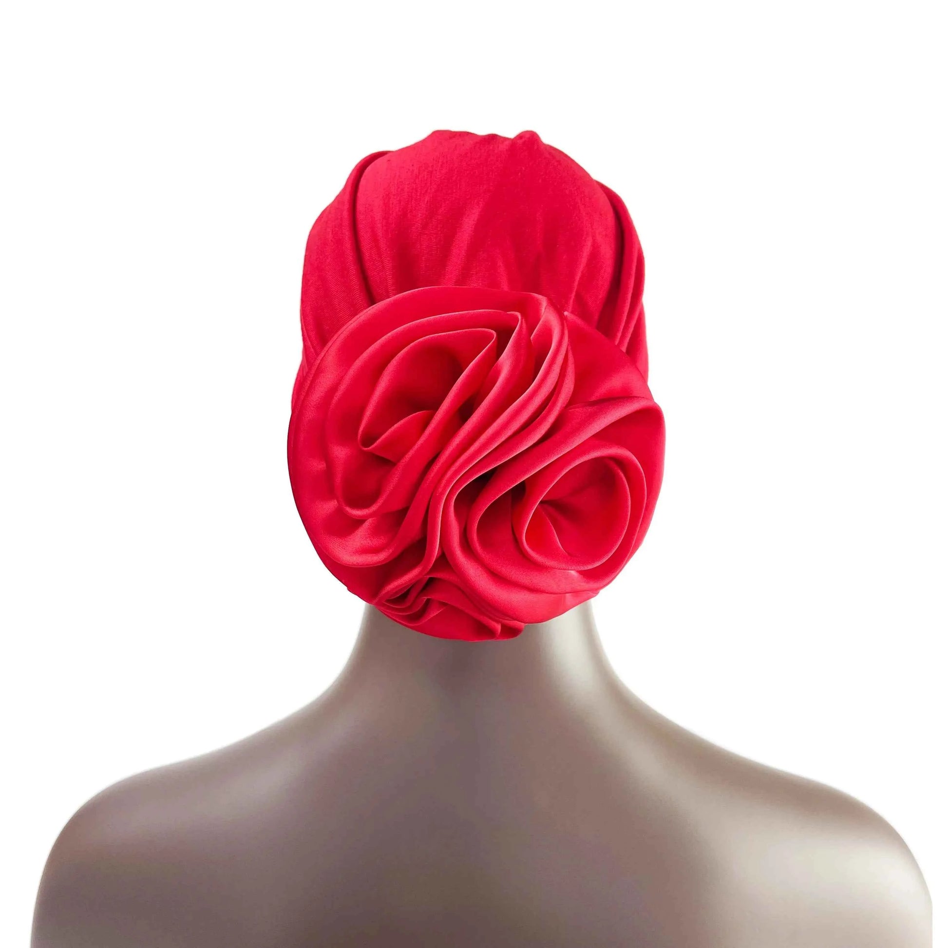 New Fashion Satin Flowers Turban Hijab Hats African Head Wraps Elastic Muslim Hats Breathable Chemo Cap For Women Girls