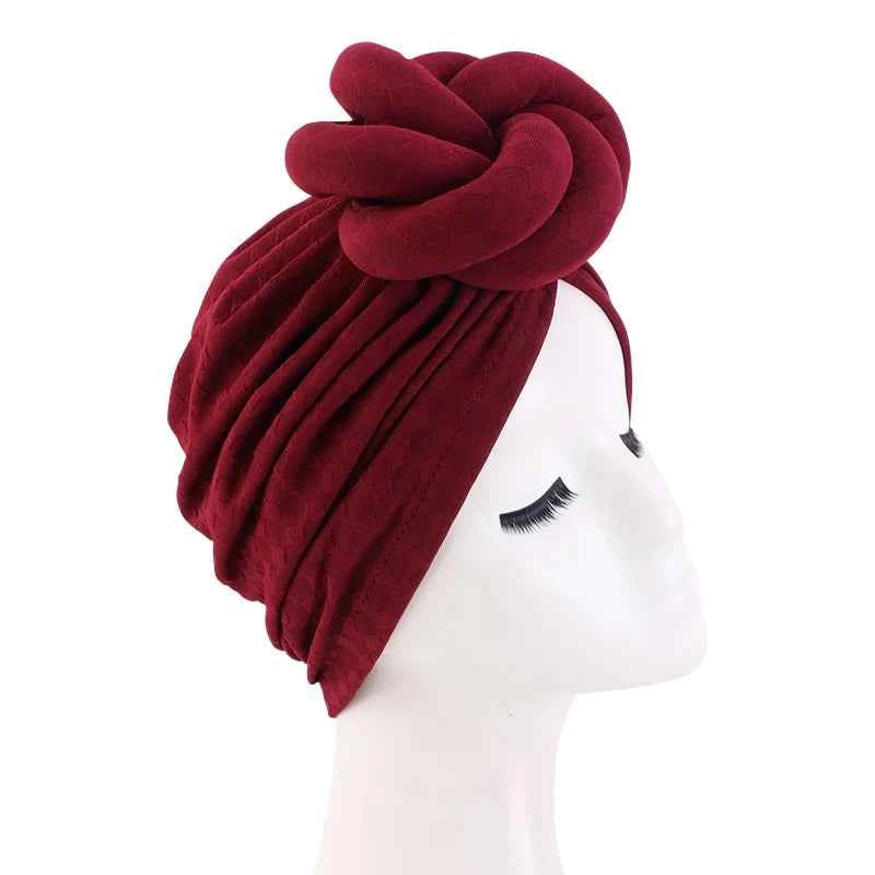 New Women Large 3D Flower Turban Hat Soft HeadScarf Beanie Wedding Party Headwear Turbante Mujer Bandanas Headcover Chemo Cap