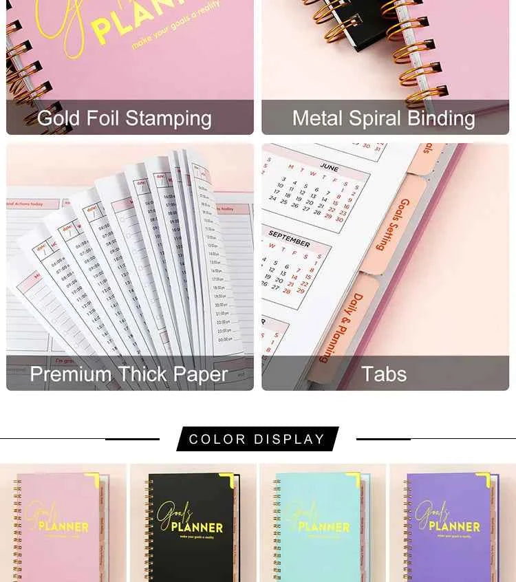 Trend Hot Simple 2026 Schedule This Planner Notebook Coil This English Version of The Weekly Plan This Goal Plan