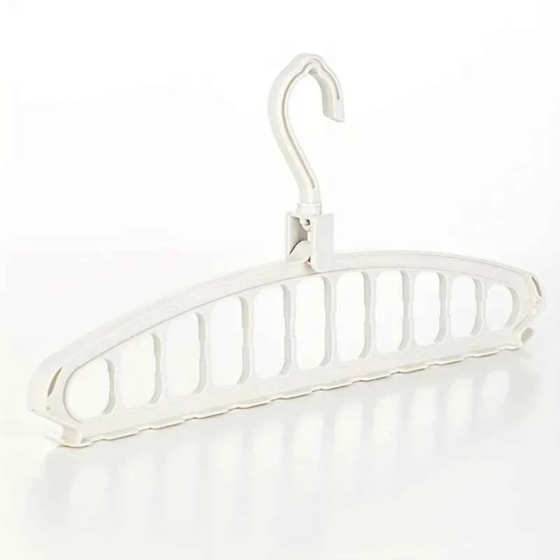 Folding Multi-Hole Clothes Hanger Non-slip Storage Rack Space Saving Clothes Rack Organizers For Wardrobe Jeans Trousers Scarf