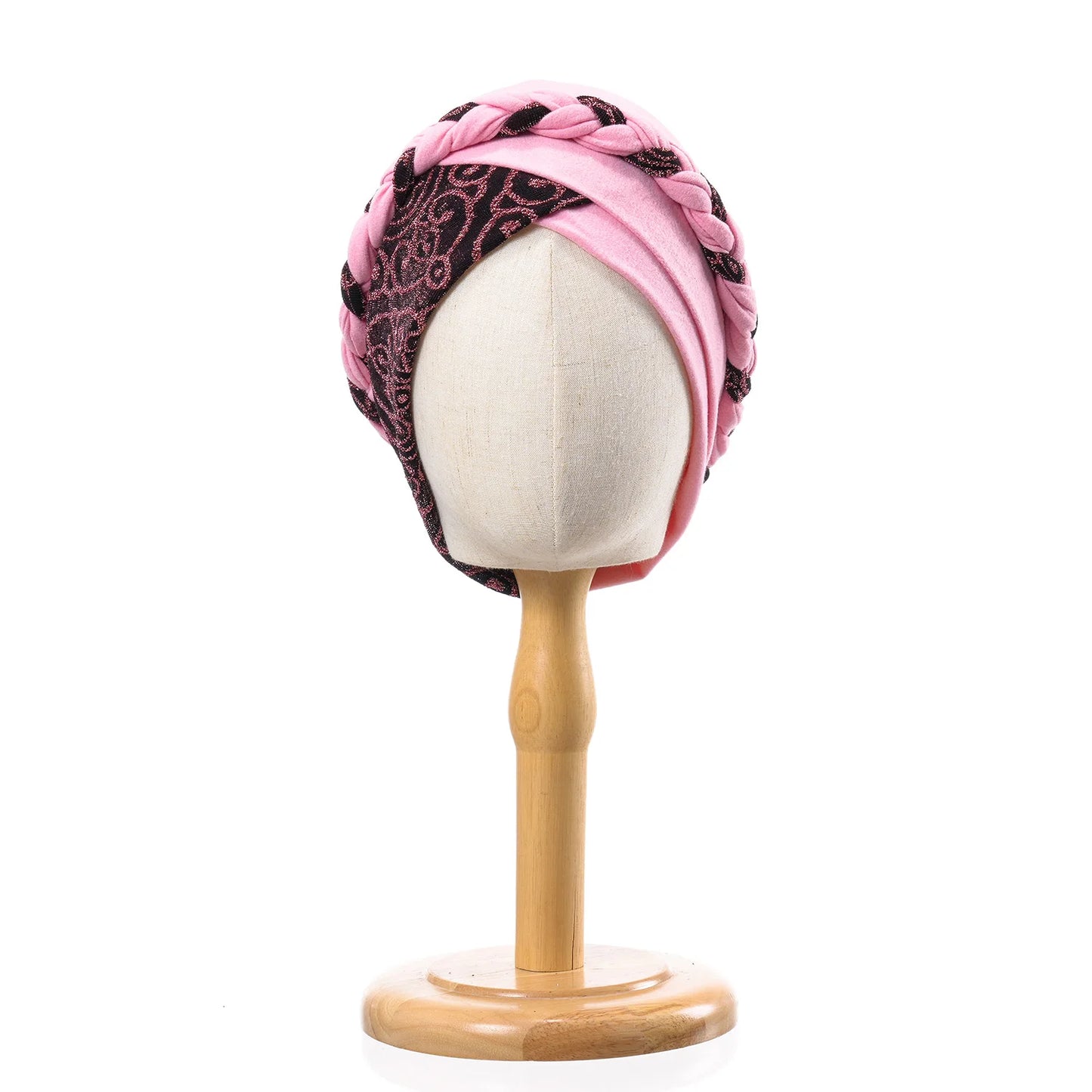 2024 Head Scarf for Muslim Women Turban Cap Ladies Islamic Print Bonnet Hat Braid Headband Turbante Mujer Beanies Hats - NamafadStore