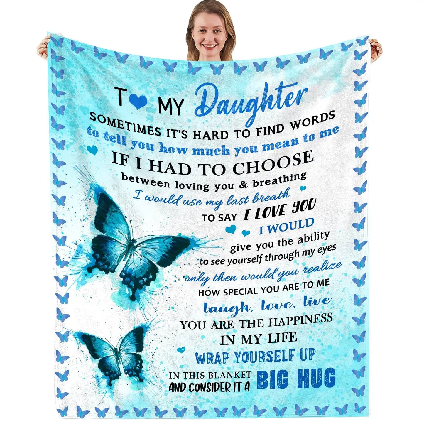 Sofa Throw Blanket for Daughter – Heartfelt Birthday & Christmas Gift