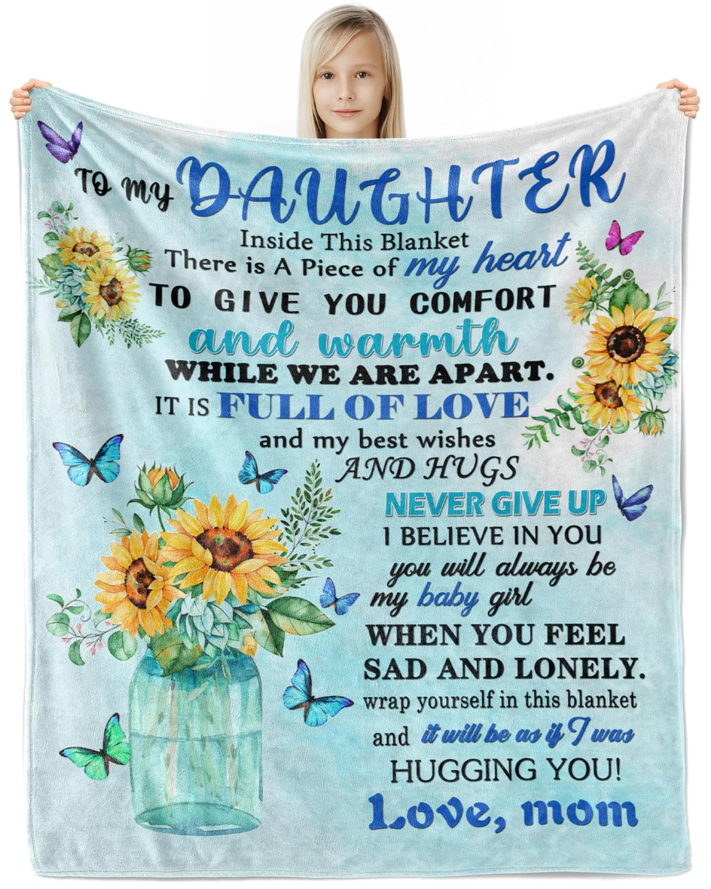 Sofa Throw Blanket for Daughter – Heartfelt Birthday & Christmas Gift