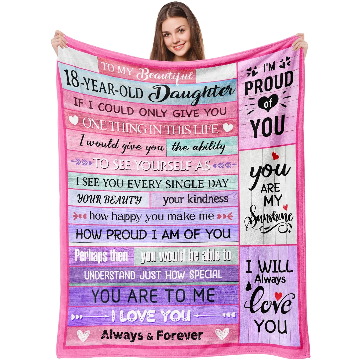 18th Birthday Gift Blanket for Girls – Daughter, Sister & Bestie