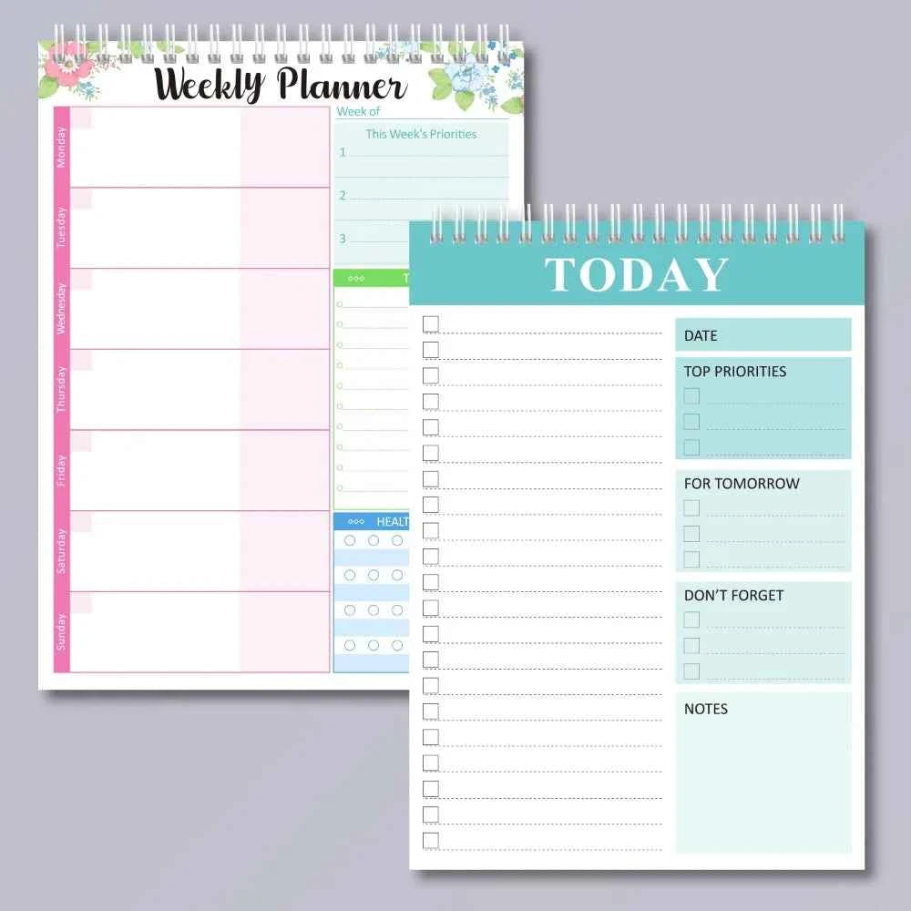 Wide To Do Planner Weekly Planning Notepad A5 Notebook Planner Schedules Weekly Meal Planner Pad Stationery Undated