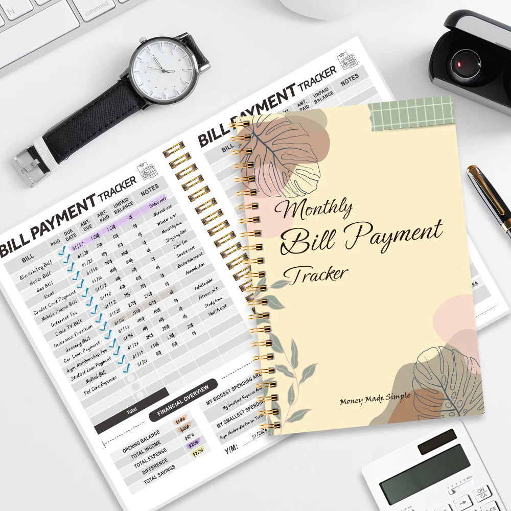 Monthly Budget Planner & Expense Tracker – Financial Organizer for 2025–2026