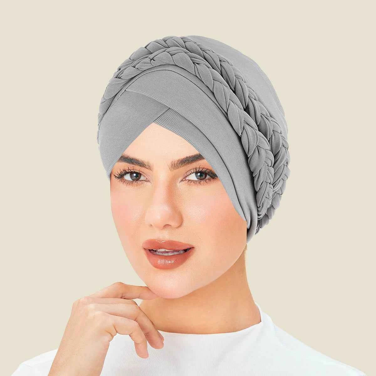New Head Scarf for Muslim Women Solid Color Turban Bonnet Hijab Caps Inner Hijabs Femme Musulman Arab Wrap Turbantes